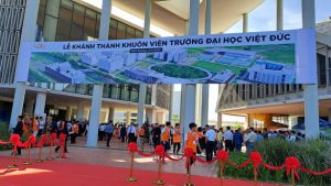 Trường đại học quốc tế Việt Đức bình dương vừa khánh thành sáng nay